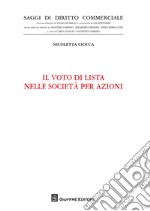 Il voto di lista nelle società per azioni libro