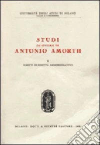 Studi in onore di Antonio Amorth (1) libro