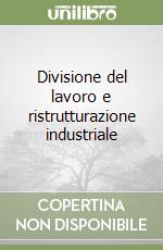 Divisione del lavoro e ristrutturazione industriale libro