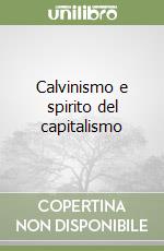 Calvinismo e spirito del capitalismo libro