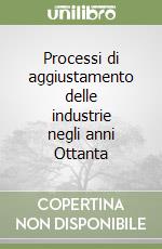 Processi di aggiustamento delle industrie negli anni Ottanta libro