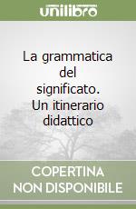 La grammatica del significato. Un itinerario didattico libro