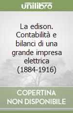 La edison. Contabilità e bilanci di una grande impresa elettrica (1884-1916) libro