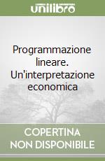 Programmazione lineare. Un'interpretazione economica