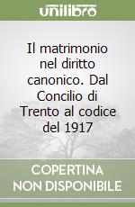 Il matrimonio nel diritto canonico. Dal Concilio di Trento al codice del 1917