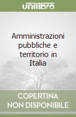 Amministrazioni pubbliche e territorio in Italia libro