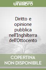 Diritto e opinione pubblica nell'Inghilterra dell'Ottocento libro