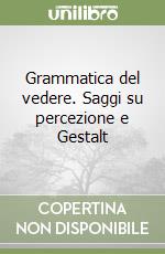 Grammatica del vedere. Saggi su percezione e Gestalt libro