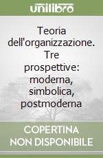 Teoria dell'organizzazione. Tre prospettive: moderna, simbolica, postmoderna libro