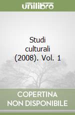 Studi culturali (2008). Vol. 1 libro