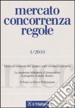 Mercato concorrenza regole (2010). Vol. 1 libro