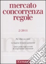 Mercato concorrenza regole (2011). Vol. 2 libro