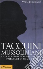 Taccuini mussoliniani libro