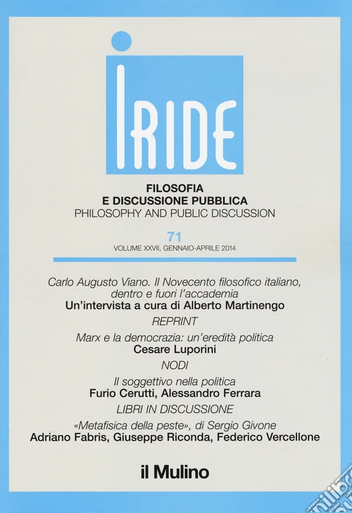 Iride (2014). Vol. 1