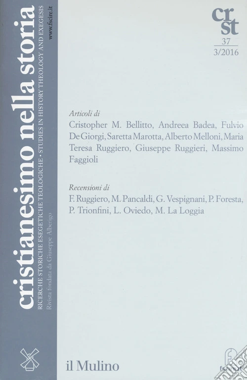 Cristianesimo nella storia  (2016). Vol. 3
