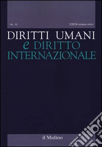Diritti umani e diritto internazionale (2016). Vol. 1