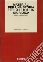 Materiali per una storia della cultura giuridica (2016). Vol. 2 libro