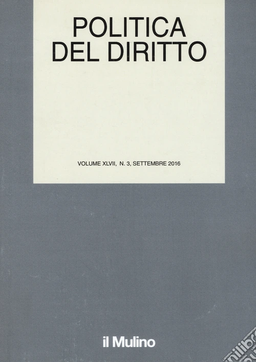 Politica del diritto (2016). Vol. 3