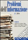 Problemi dell'informazione (2016). Vol. 2 libro