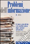 Problemi dell'informazione (2016). Vol. 3 libro
