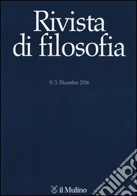 Rivista di filosofia (2016). Vol. 3 libro