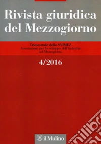 Rivista giuridica del Mezzogiorno (2016). Vol. 4 libro