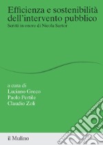 Efficienza e sostenibilità dell'intervento pubblico. Scritti in onore di Nicola Sartor libro