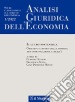 Analisi giuridica dell'economia (2022). Vol. 1 libro