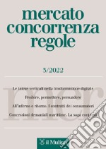 Mercato concorrenza regole (2022). Vol. 3 libro