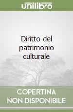 Diritto del patrimonio culturale libro