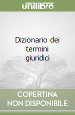 Dizionario dei termini giuridici libro