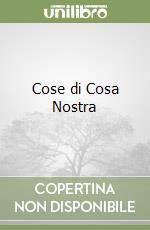 Cose di Cosa Nostra libro usato