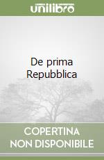 De prima Repubblica