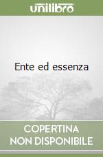 Ente ed essenza libro