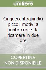 Cinquecentoquindici piccoli motivi a punto croce da ricamare in due ore libro