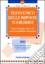 Testo Unico delle imposte sui redditi libro