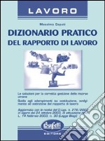 Dizionario pratico del rapporto di lavoro libro