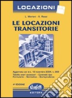 Le locazioni transitorie. Con floppy disk libro