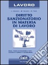 Diritto sanzionatorio in materia di lavoro libro