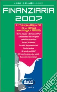 Finanziaria 2007 libro