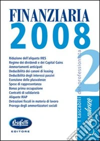 Finanziaria 2008 libro