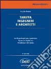 Tariffa ingegneri e architetti libro