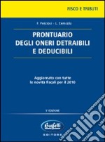 Prontuario degli oneri detraibili e deducibili libro