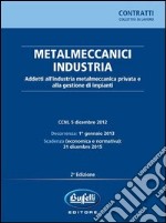 Metalmeccanici industria. Addetti all'industria metalmeccanica privata e alla gestione degli impianti libro