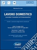 Lavoro domestico. Lavoratori comunitari ed extracomunitari libro