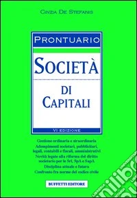 Prontuario delle società di capitali libro