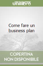 Come fare un business plan libro