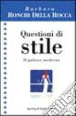 Questioni di stile libro