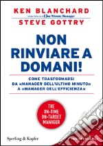 Non rinviare a domani! Come trasformarsi da «manager dell'ultimo minuto» a «manager dell'efficienza» libro