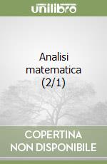 Analisi matematica (2/1) libro